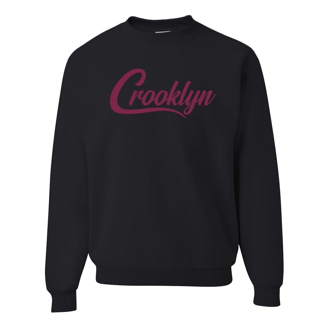 Sweet Beet High Dunks Crewneck Sweatshirt | Crooklyn, Black
