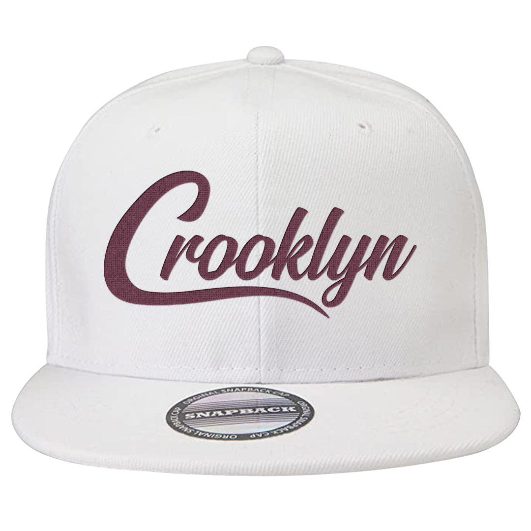 Sweet Beet High Dunks Snapback Hat | Crooklyn, White