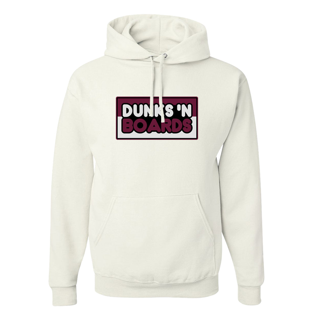 Sweet Beet High Dunks Hoodie | Dunks N Boards, White