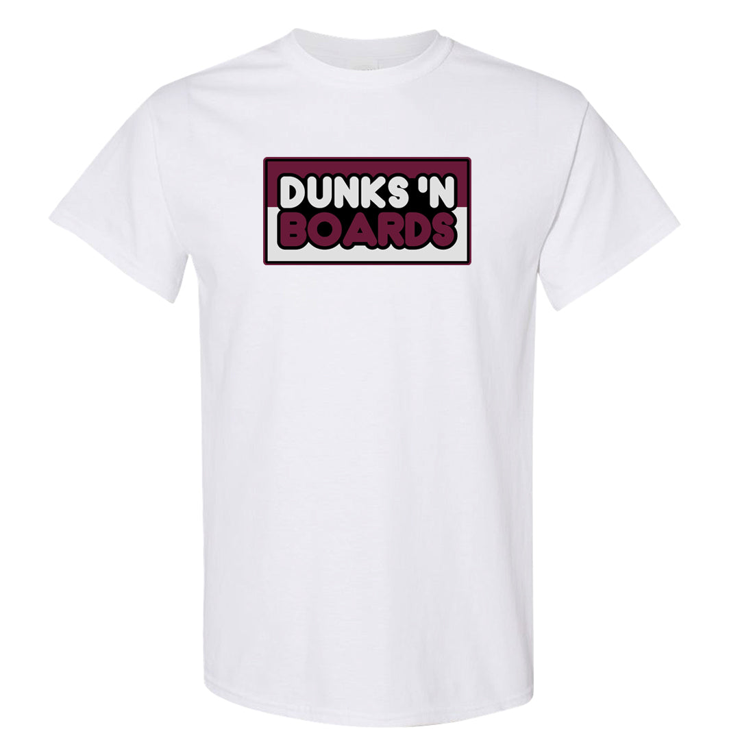Sweet Beet High Dunks T Shirt | Dunks N Boards, White