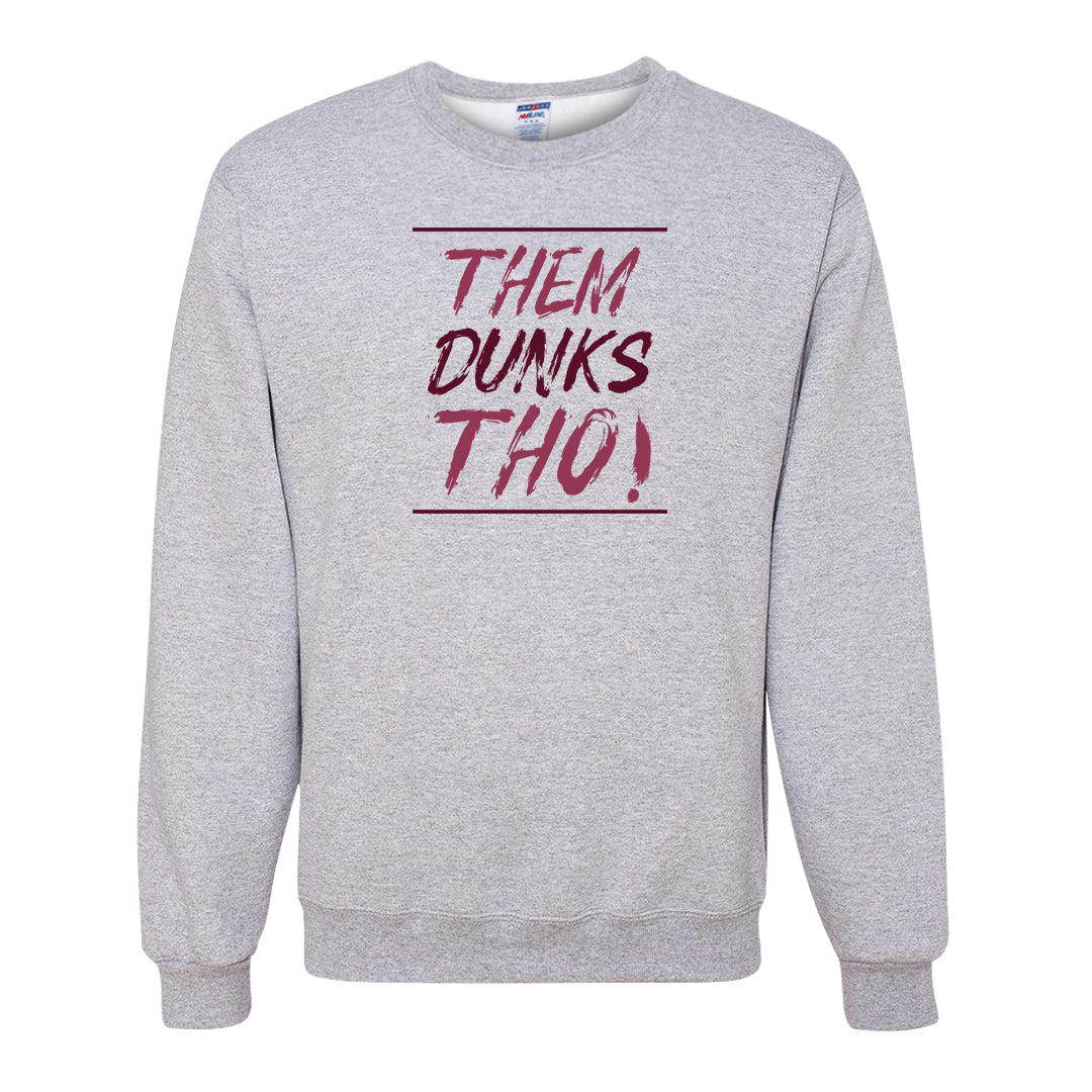 Sweet Beet High Dunks Crewneck Sweatshirt | Them Dunks Tho, Ash