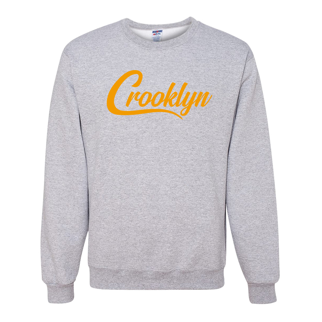 University Gold Black High Dunks Crewneck Sweatshirt | Crooklyn, Ash