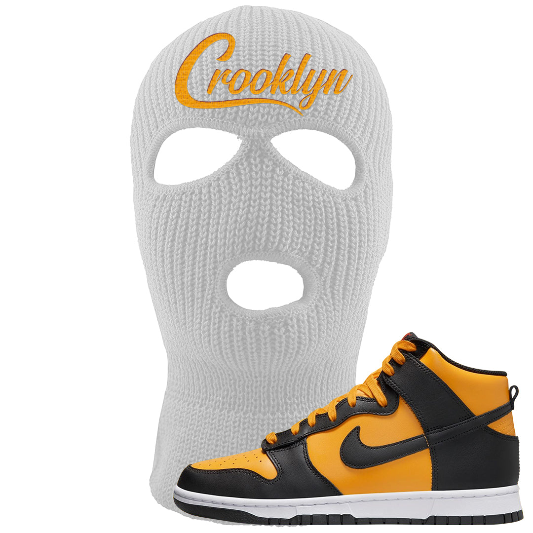 University Gold Black High Dunks Ski Mask | Crooklyn, White