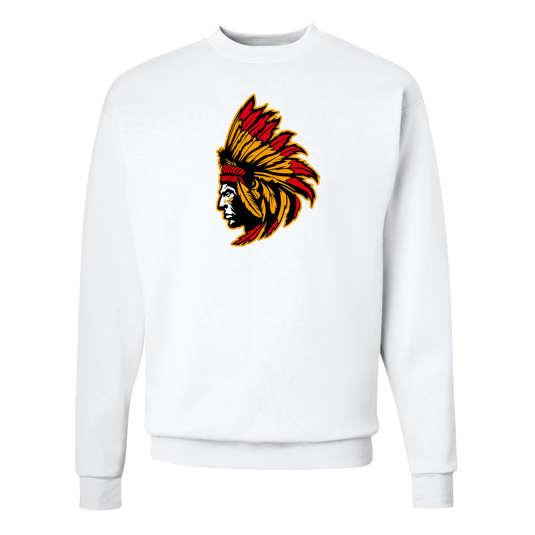 University Gold Black High Dunks Crewneck Sweatshirt | Indian Chief, White