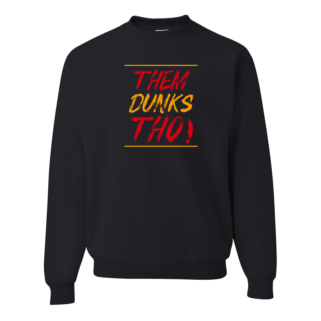University Gold Black High Dunks Crewneck Sweatshirt | Them Dunks Tho, Black
