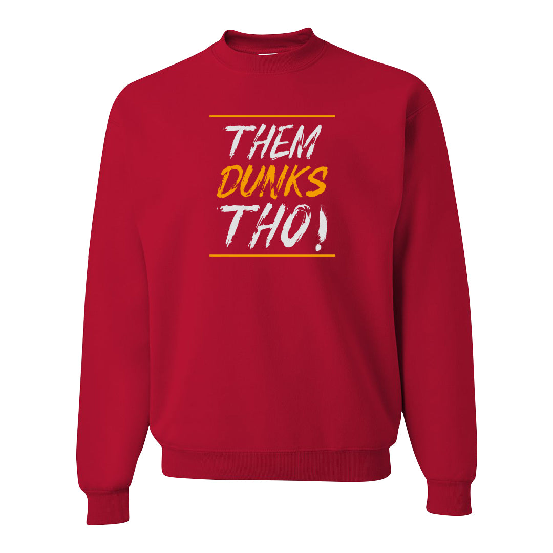 University Gold Black High Dunks Crewneck Sweatshirt | Them Dunks Tho, Red