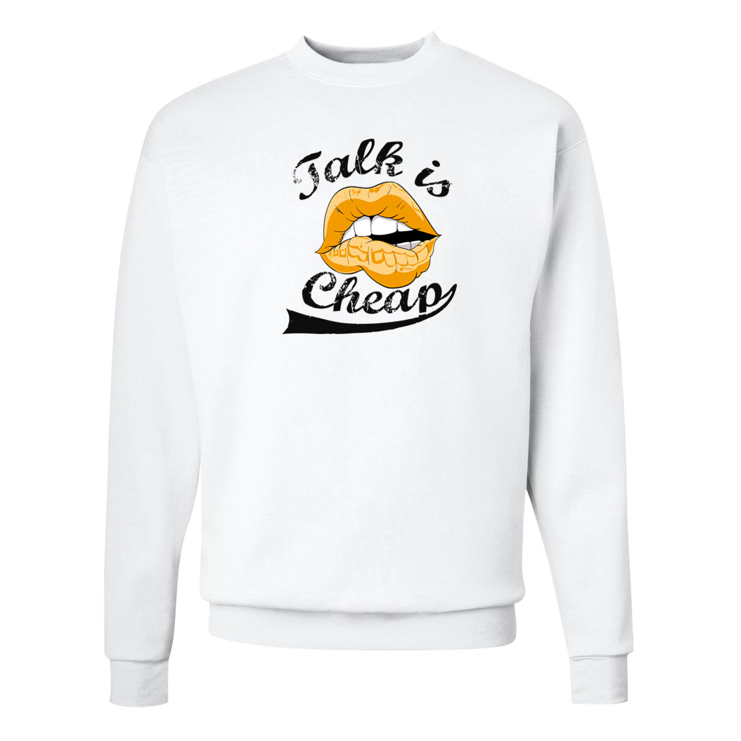 University Gold Black High Dunks Crewneck Sweatshirt | Talk Lips, White