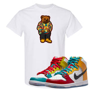 Love All High Dunks T Shirt | Sweater Bear, White