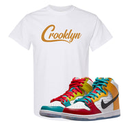 Love All High Dunks T Shirt | Crooklyn, White