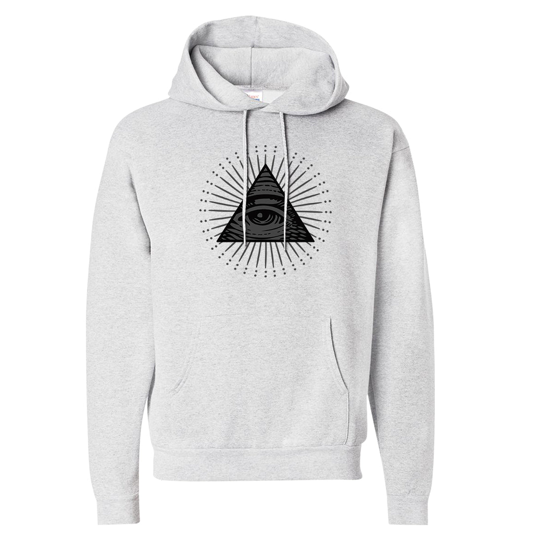 97 Lux Mid Questions Hoodie | All Seeing Eye, Ash
