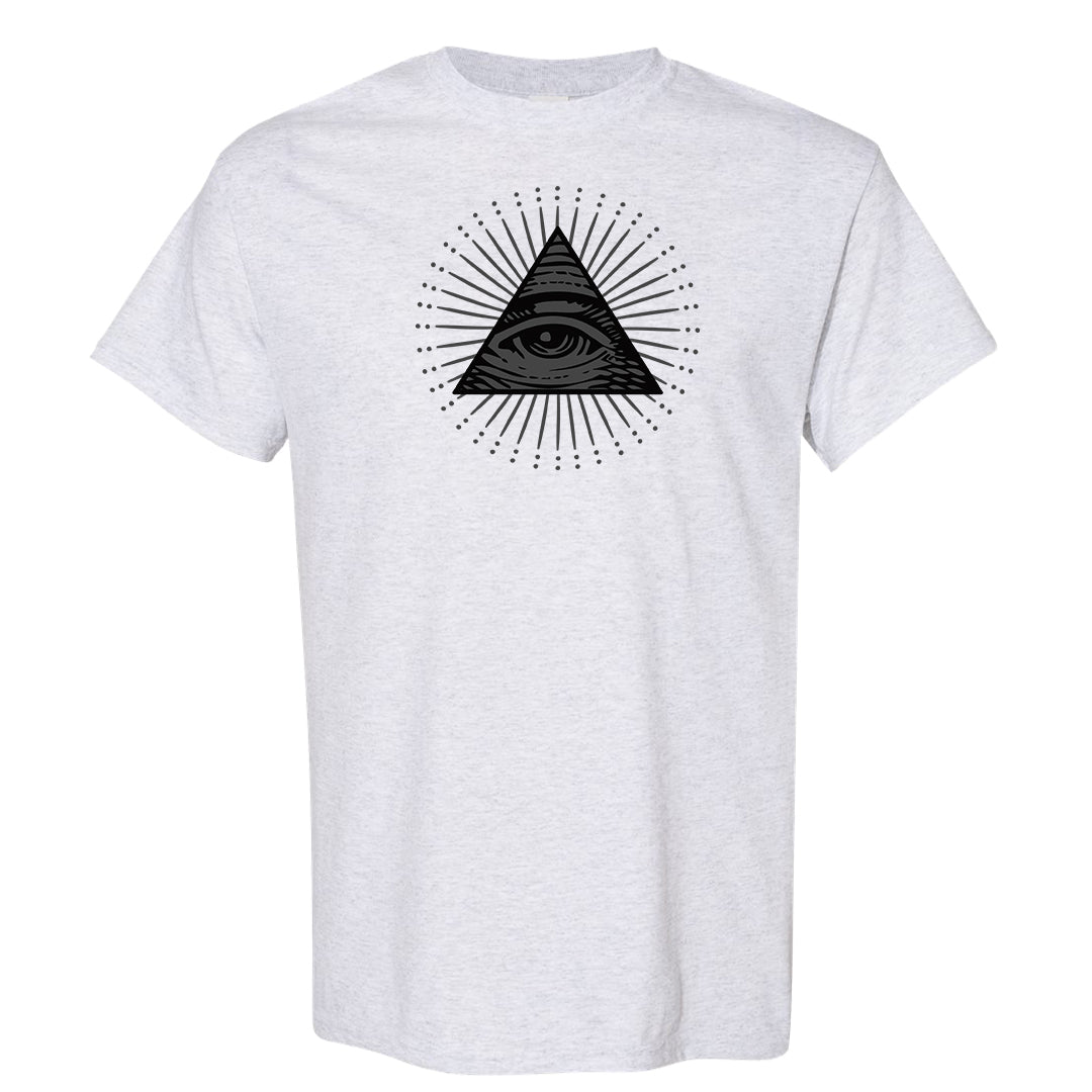 97 Lux Mid Questions T Shirt | All Seeing Eye, Ash