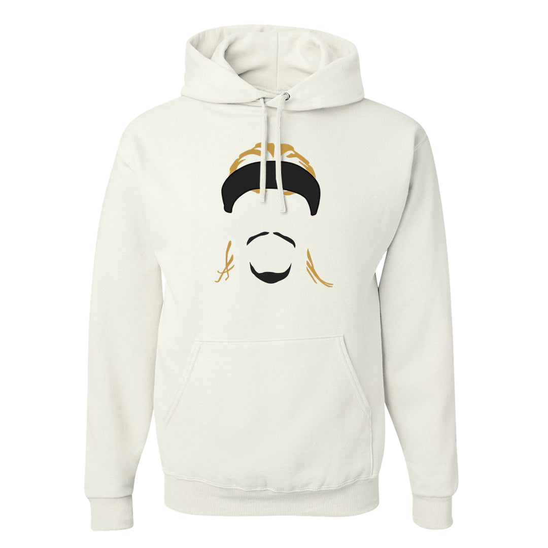97 Lux Mid Questions Hoodie | Headband Corn Rows, White