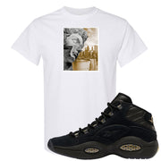 97 Lux Mid Questions T Shirt | Miguel, White