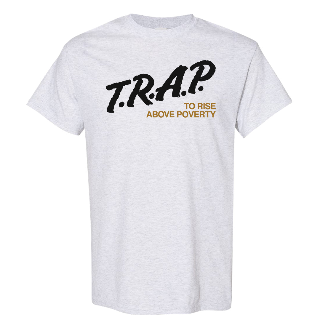 97 Lux Mid Questions T Shirt | Trap To Rise Above Poverty, Ash
