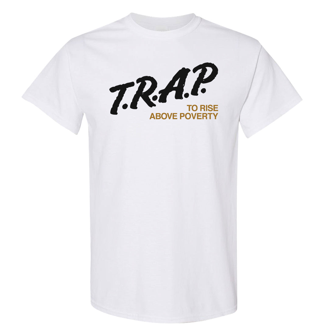 97 Lux Mid Questions T Shirt | Trap To Rise Above Poverty, White
