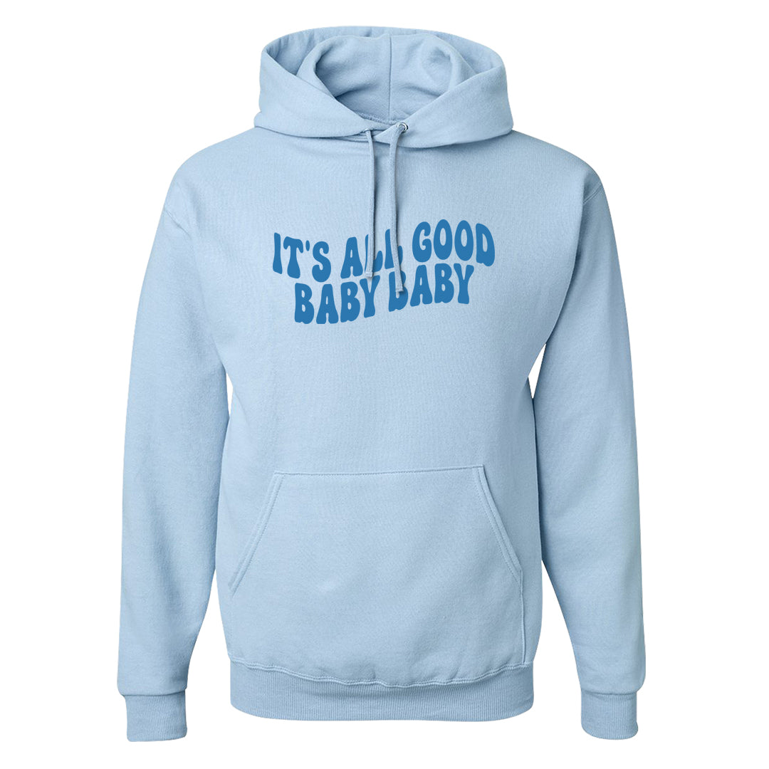On To The Next Mid Questions Hoodie | All Good Baby, Light Blue