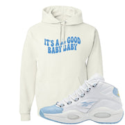 On To The Next Mid Questions Hoodie | All Good Baby, White