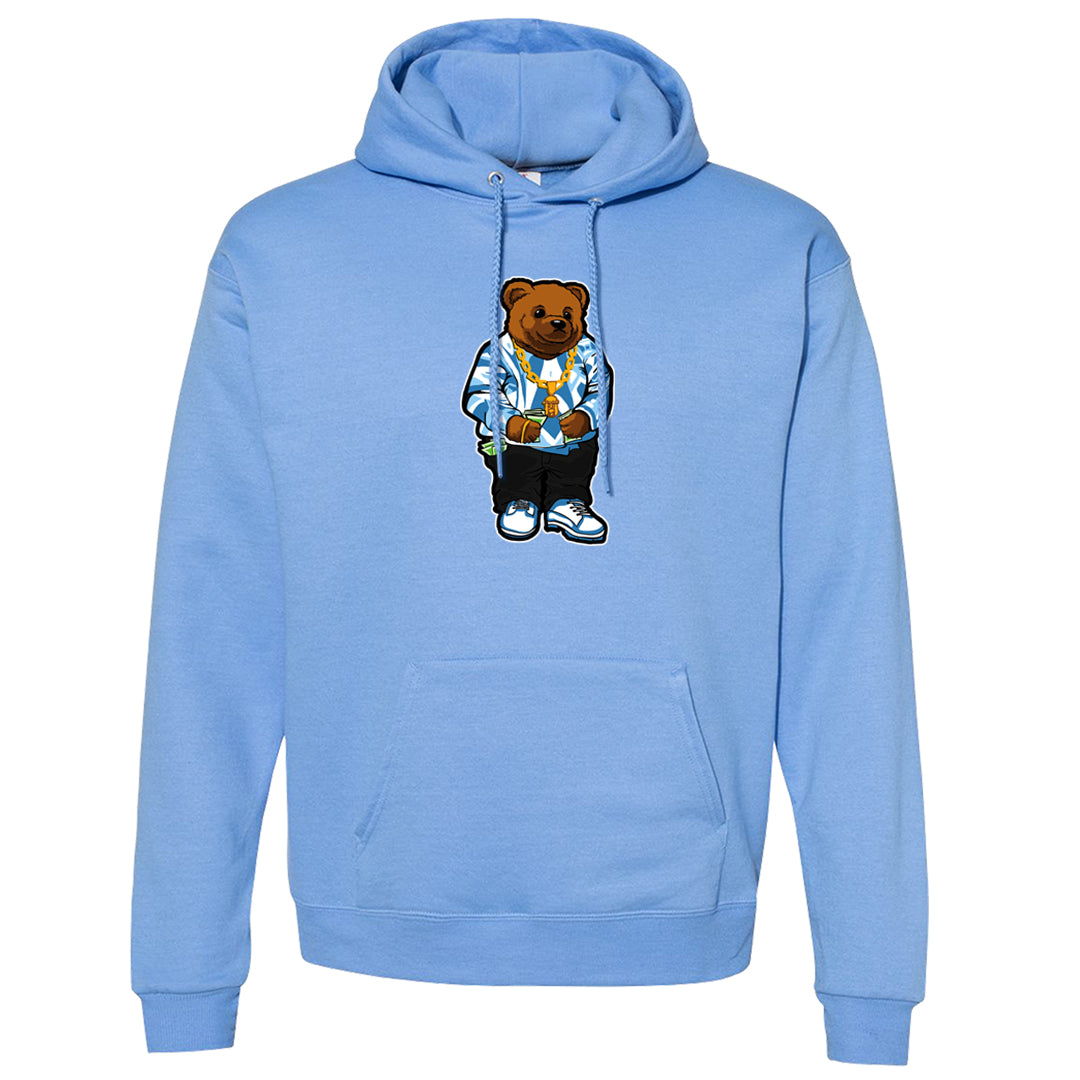 On To The Next Mid Questions Hoodie | Sweater Bear, Carolina Blue