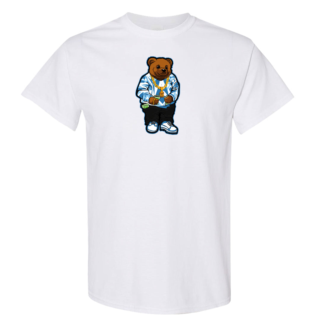 On To The Next Mid Questions T Shirt | Sweater Bear, White
