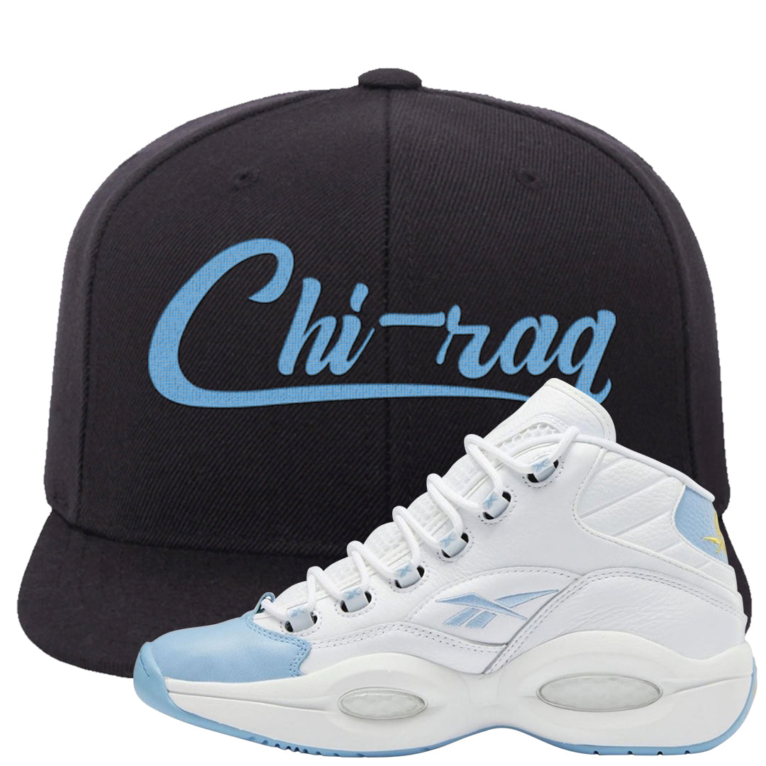 On To The Next Mid Questions Snapback Hat | Chiraq, Black