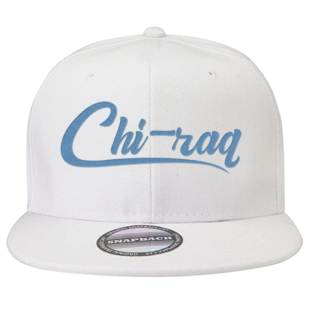 On To The Next Mid Questions Snapback Hat | Chiraq, White