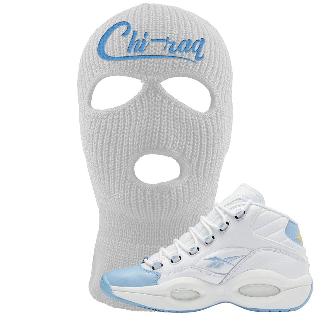 On To The Next Mid Questions Ski Mask | Chiraq, White