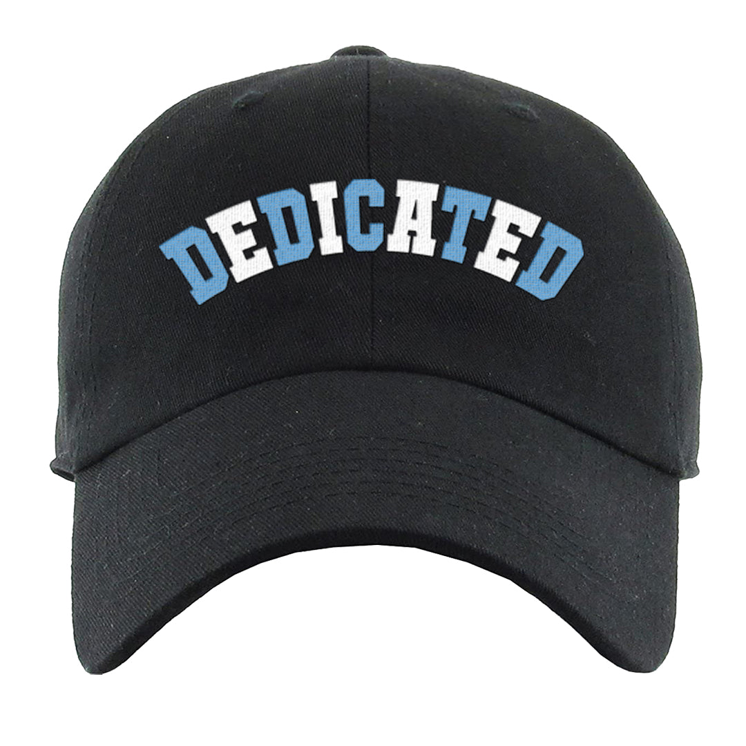 On To The Next Mid Questions Dad Hat | Dedicated, Black
