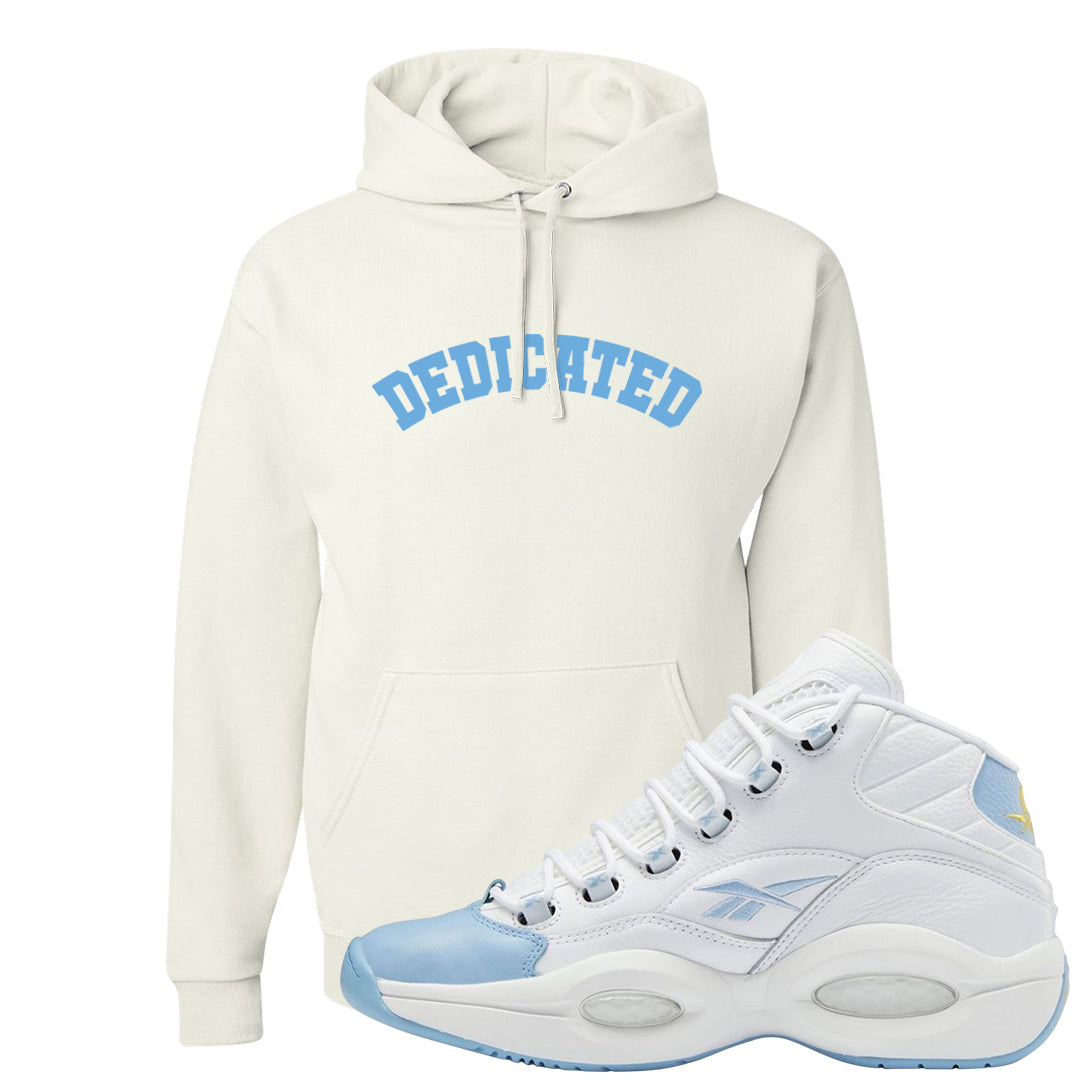 On To The Next Mid Questions Hoodie | Dedicated, White