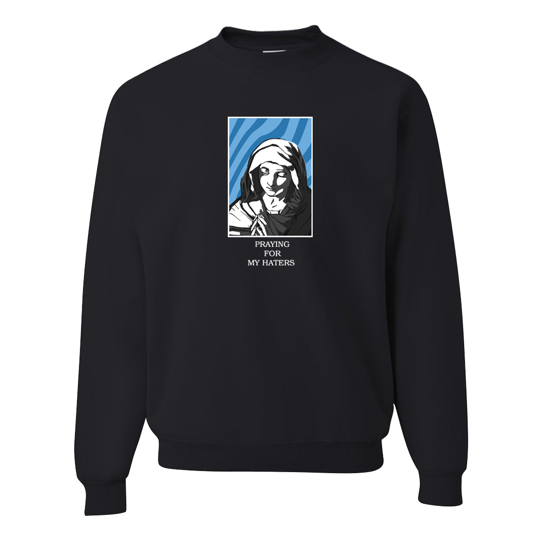 On To The Next Mid Questions Crewneck Sweatshirt | God Told Me, Black