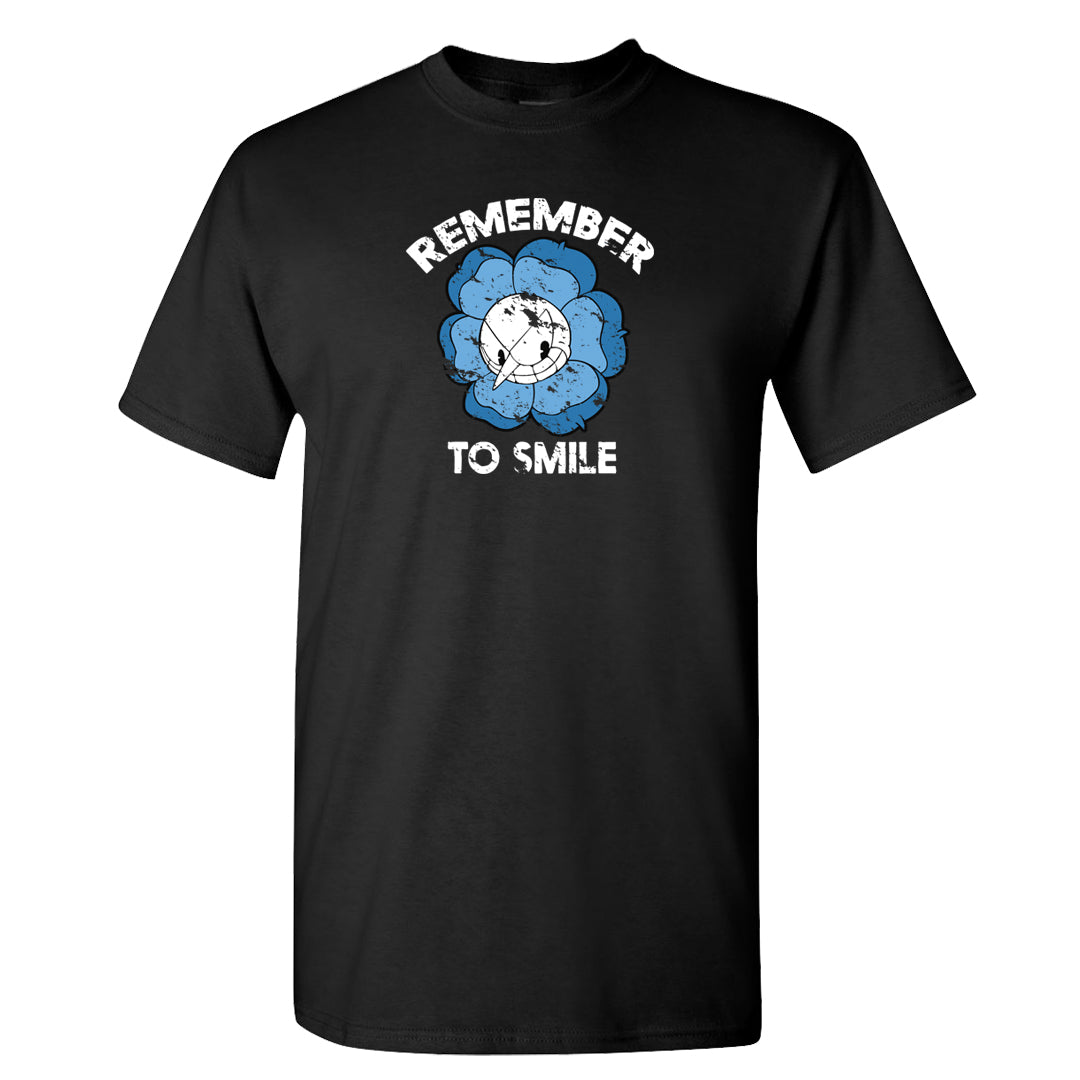On To The Next Mid Questions T Shirt | Remember To Smile, Black