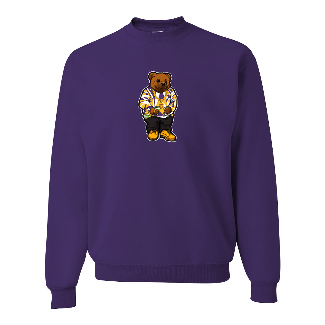Yellow Toe Mid Questions Crewneck Sweatshirt | Sweater Bear, Dark Purple