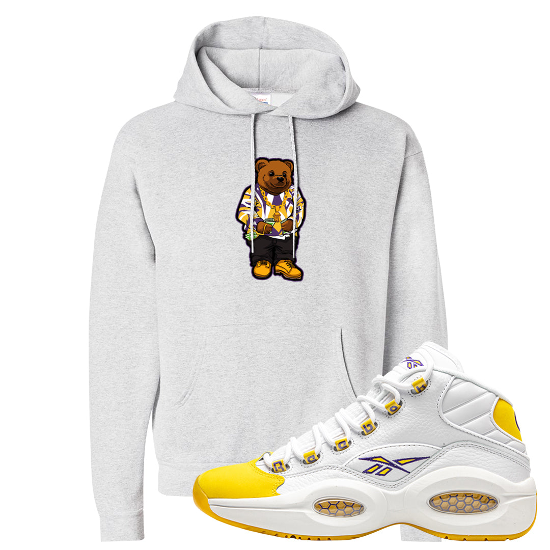 Yellow Toe Mid Questions Hoodie | Sweater Bear, Ash
