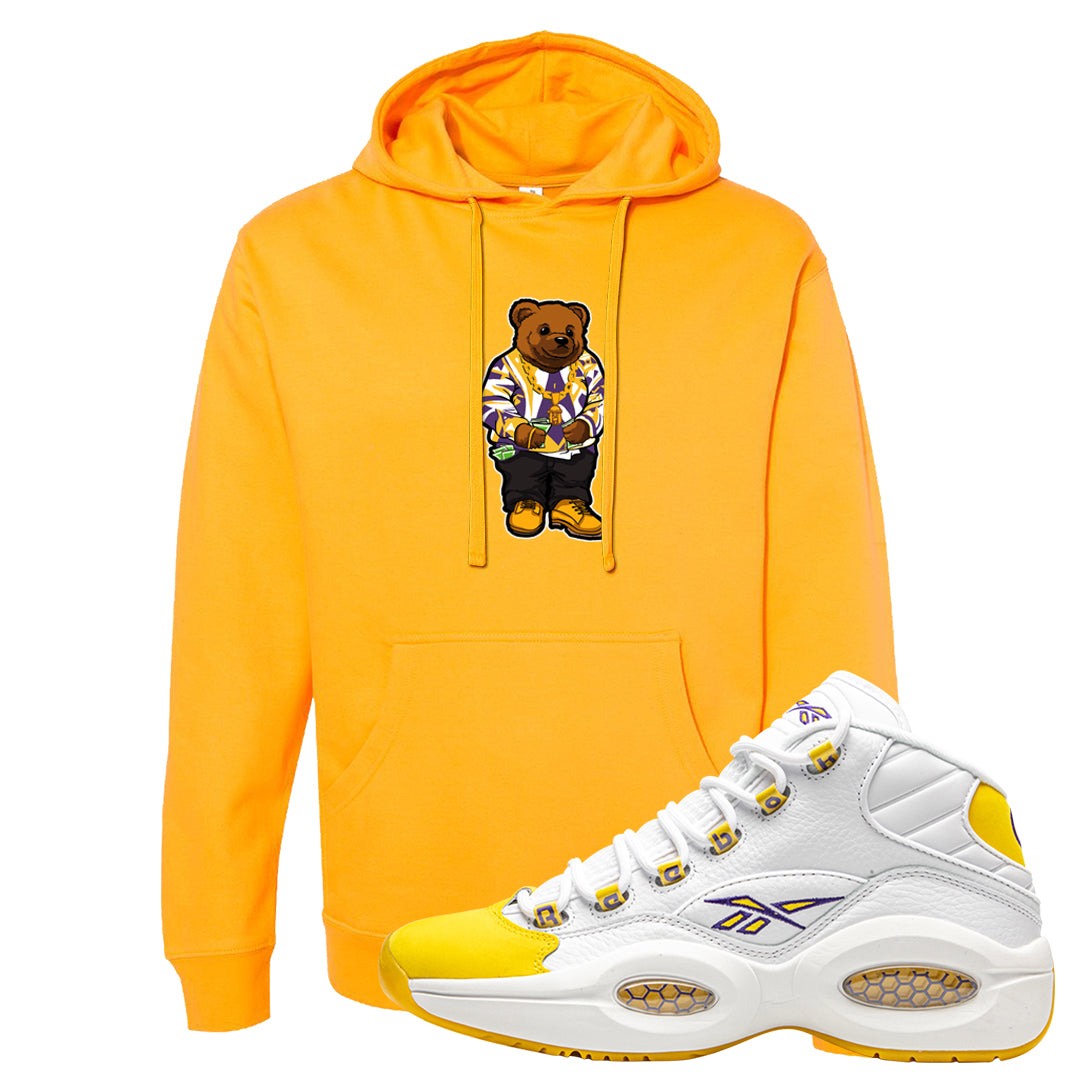 Yellow Toe Mid Questions Hoodie | Sweater Bear, Gold