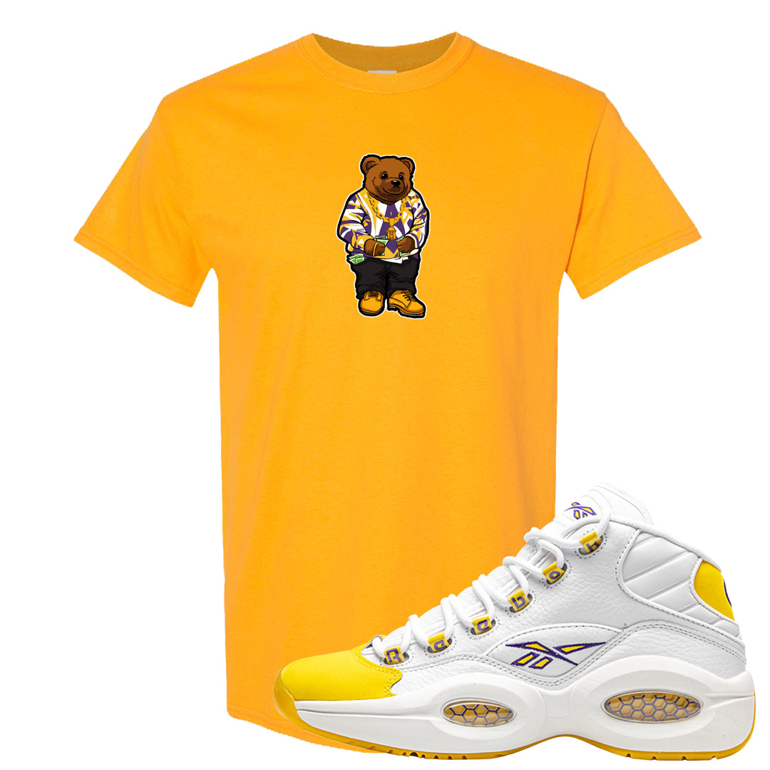 Yellow Toe Mid Questions T Shirt | Sweater Bear, Gold