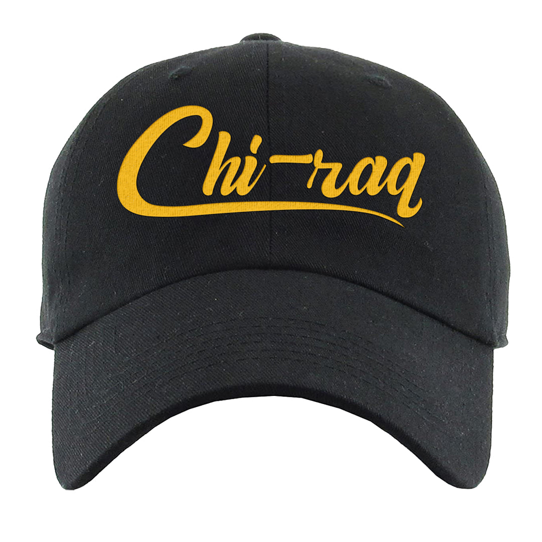 Yellow Toe Mid Questions Dad Hat | Chiraq, Black