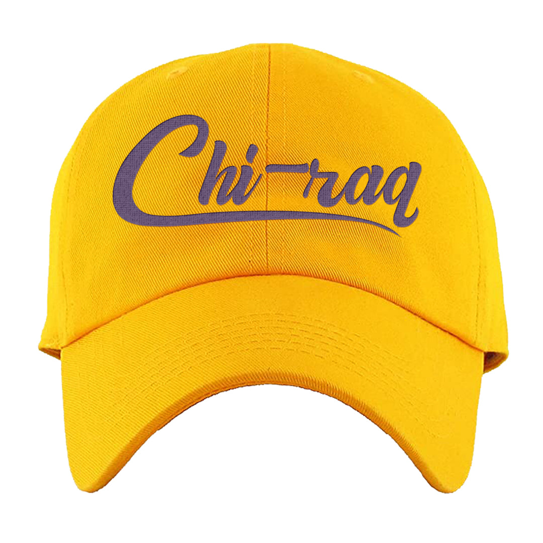 Yellow Toe Mid Questions Dad Hat | Chiraq, Gold