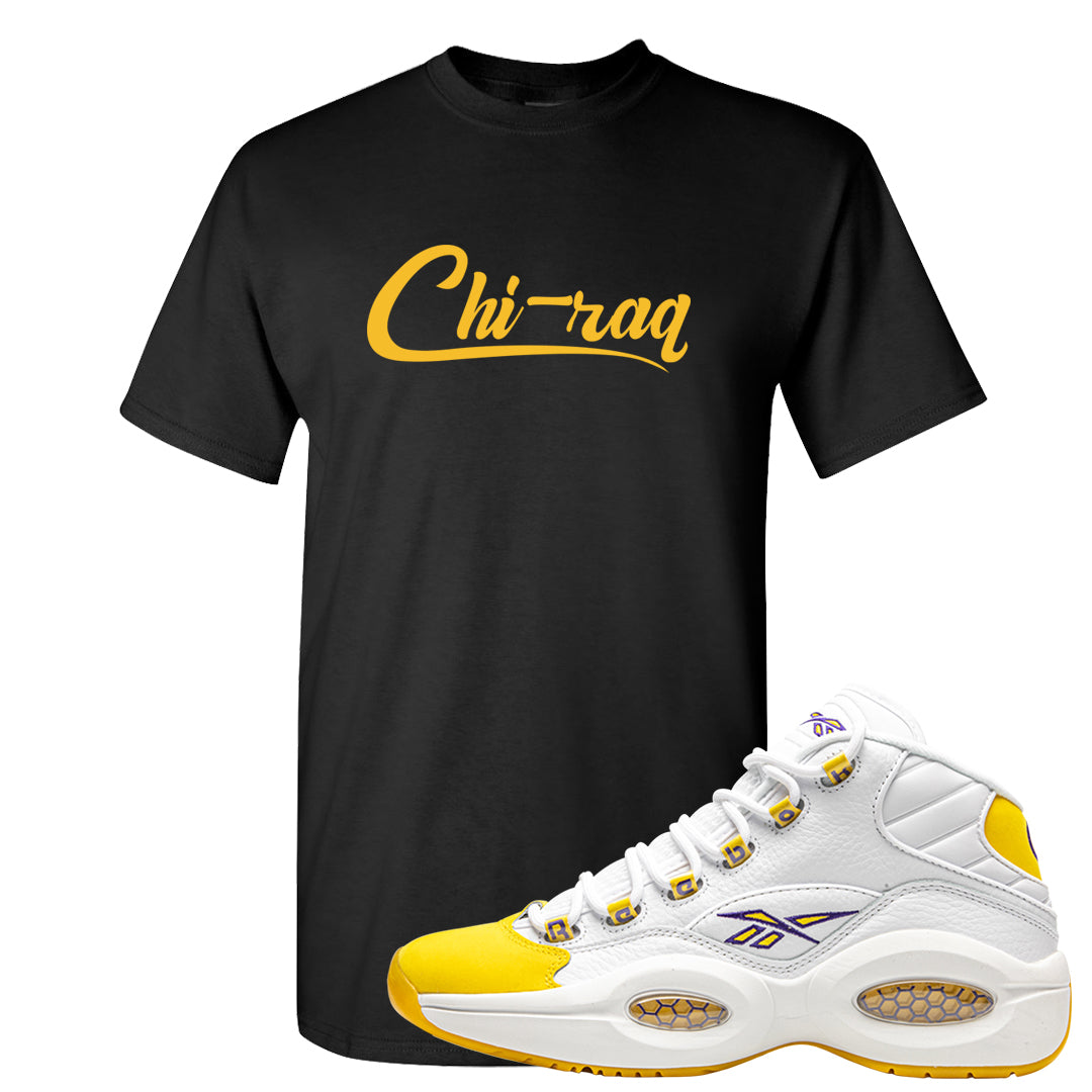 Yellow Toe Mid Questions T Shirt | Chiraq, Black