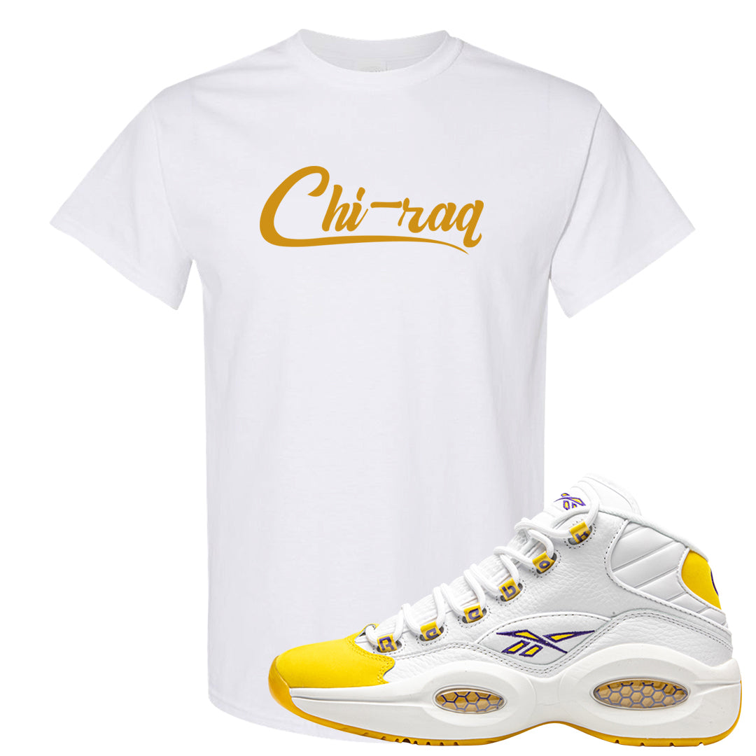 Yellow Toe Mid Questions T Shirt | Chiraq, White