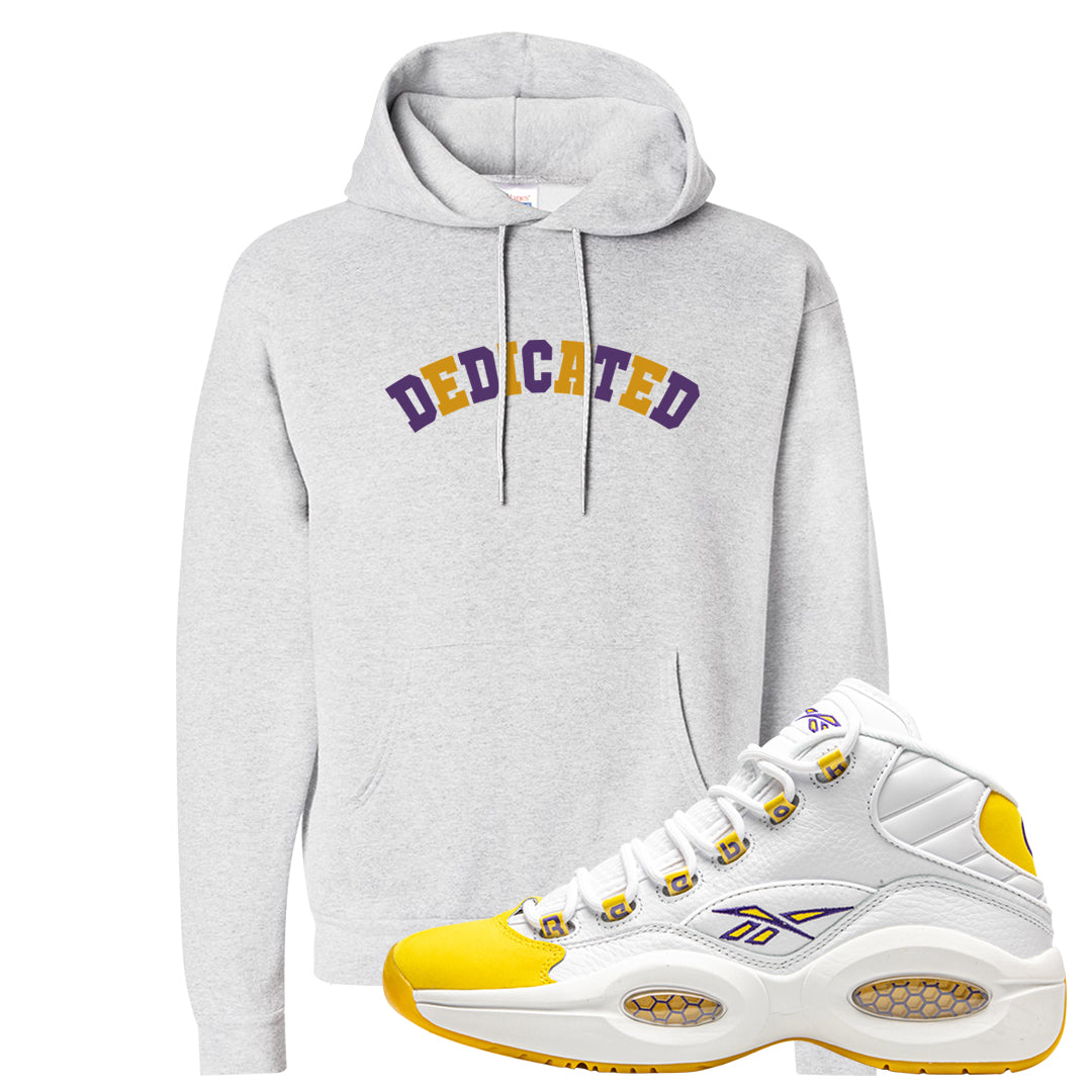 Yellow Toe Mid Questions Hoodie | Dedicated, Ash