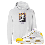 Yellow Toe Mid Questions Hoodie | God Told Me, Ash