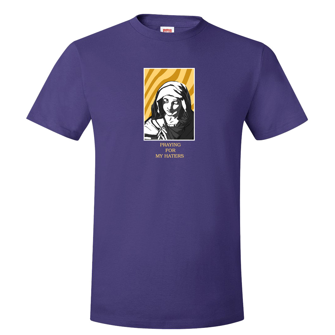 Yellow Toe Mid Questions T Shirt | God Told Me, Purple