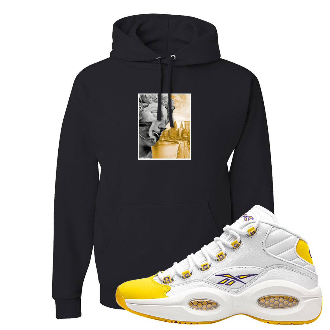 Yellow Toe Mid Questions Hoodie | Miguel, Black
