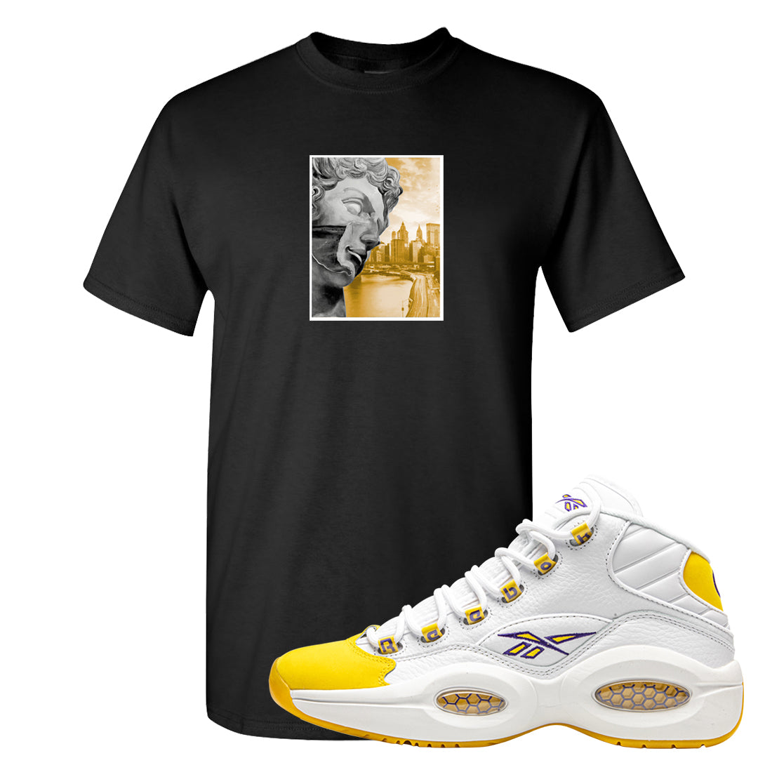 Yellow Toe Mid Questions T Shirt | Miguel, Black