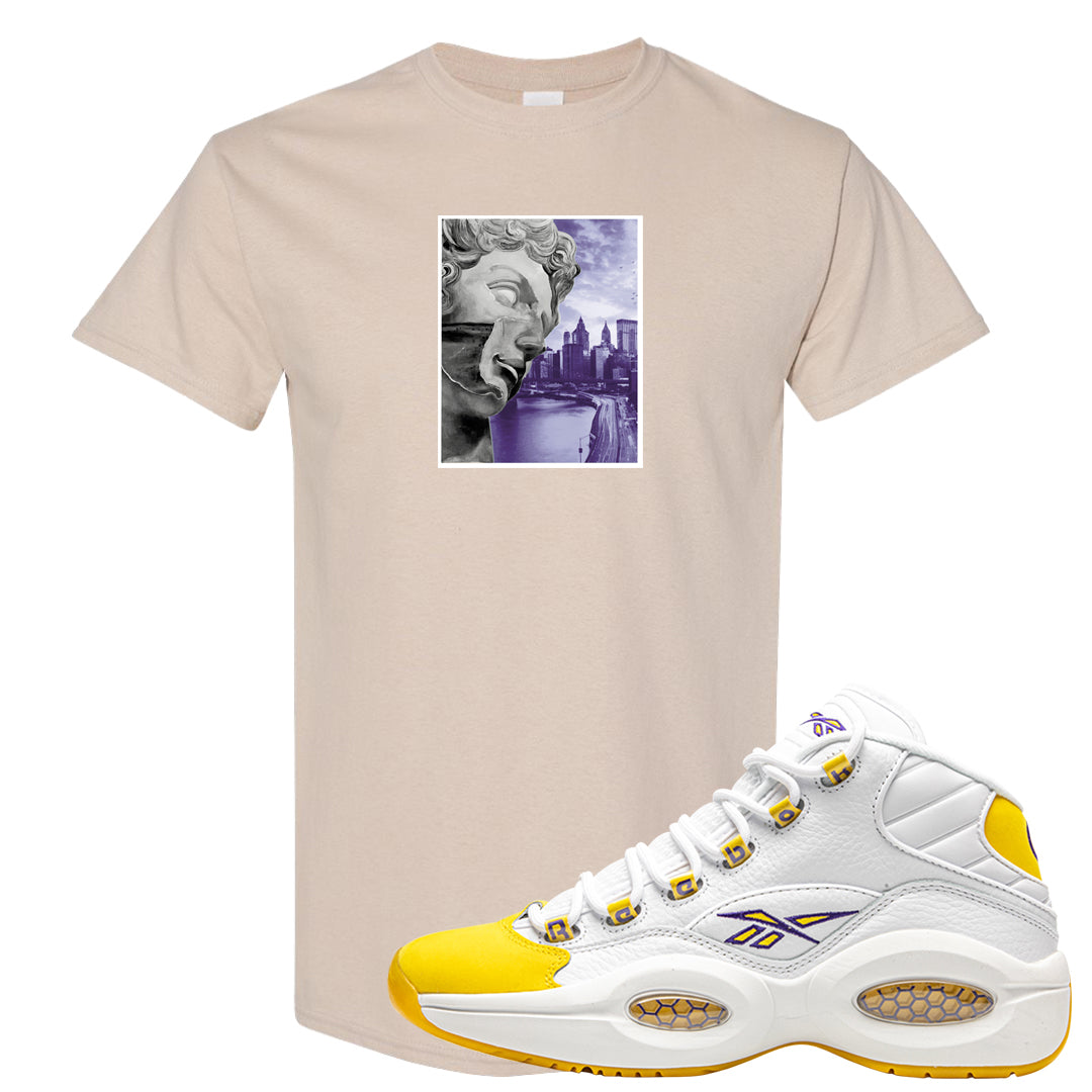Yellow Toe Mid Questions T Shirt | Miguel, Sand
