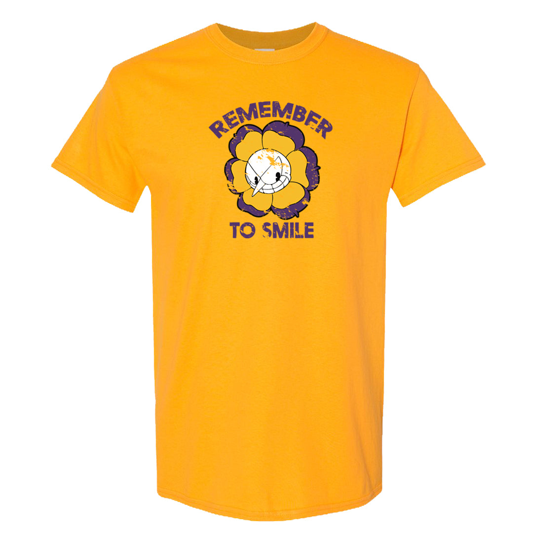 Yellow Toe Mid Questions T Shirt | Remember To Smile, Gold