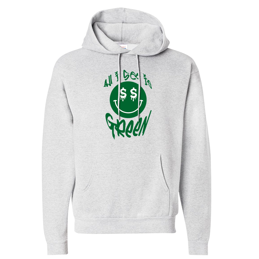 White Green High Dunks Hoodie | All I See Is Green, Ash