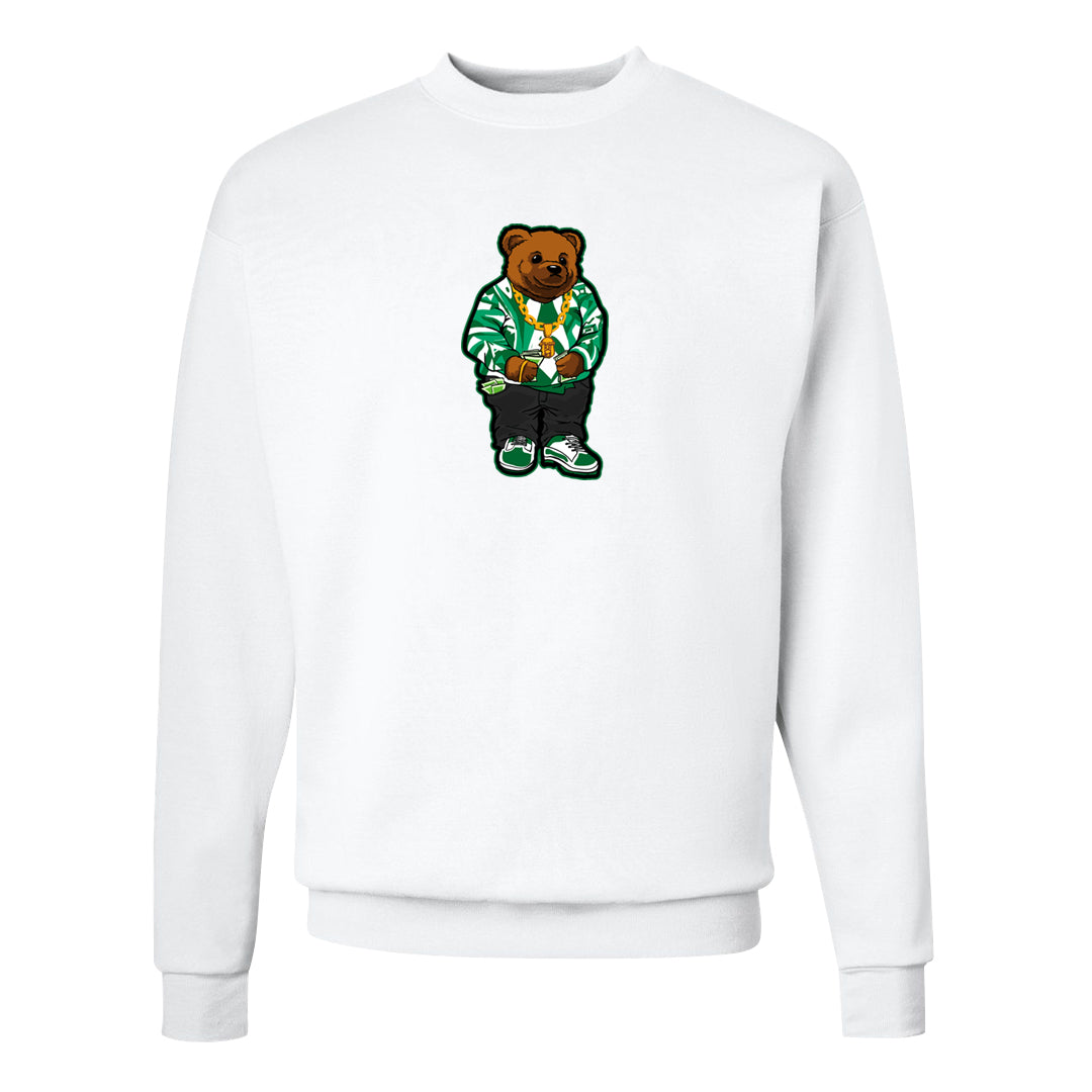 White Green High Dunks Crewneck Sweatshirt | Sweater Bear, White