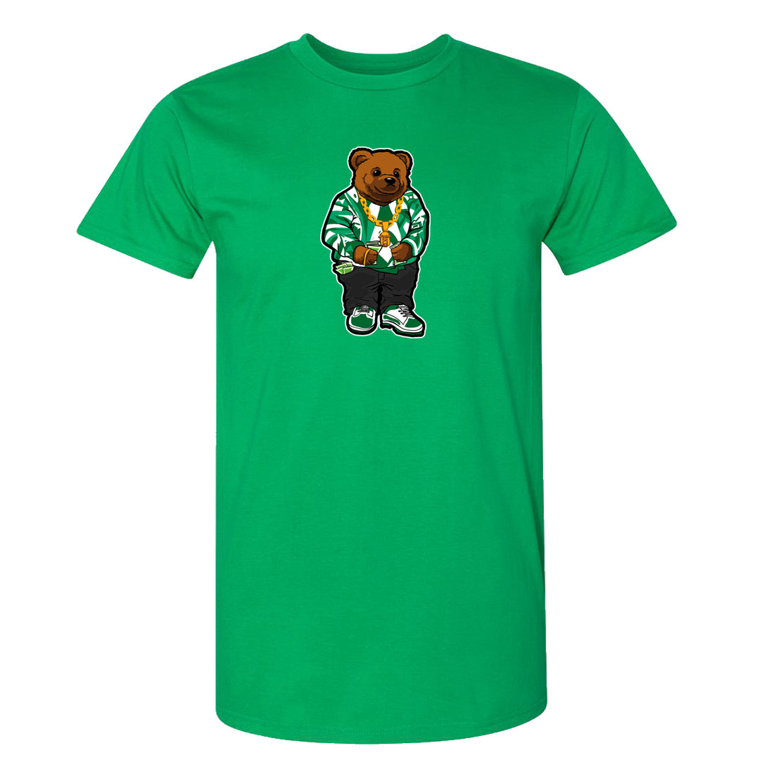 White Green High Dunks T Shirt | Sweater Bear, Kelly Green
