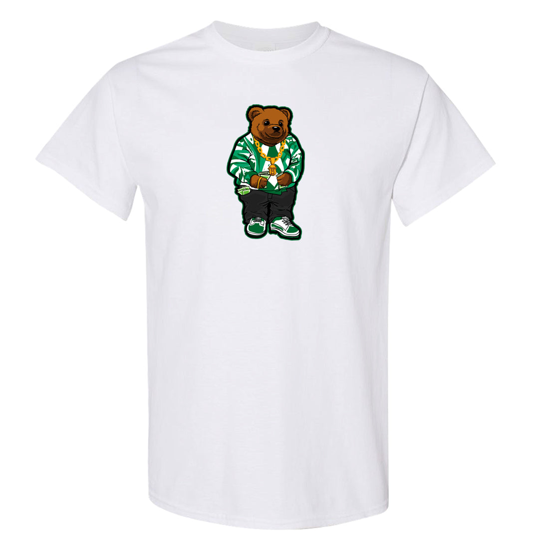White Green High Dunks T Shirt | Sweater Bear, White