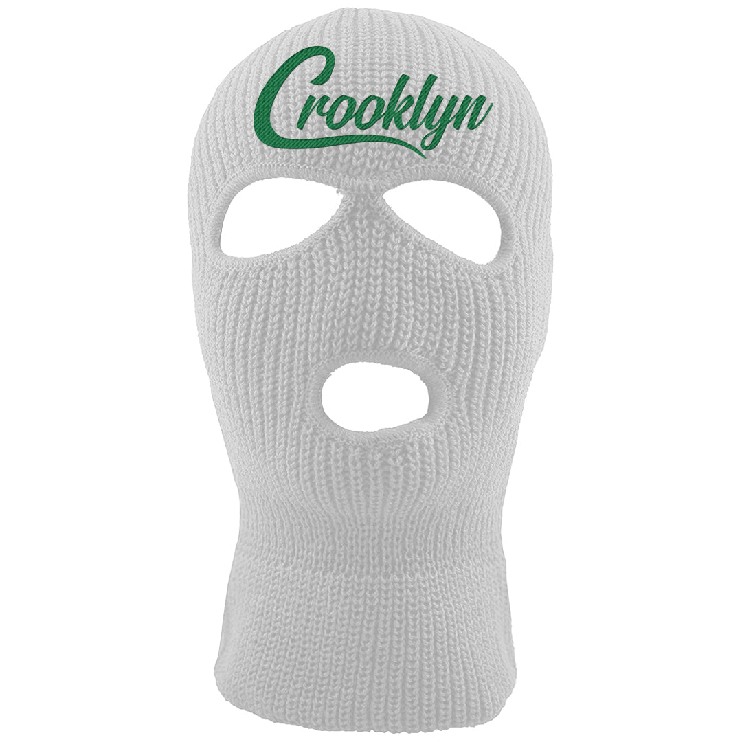 White Green High Dunks Ski Mask | Crooklyn, White